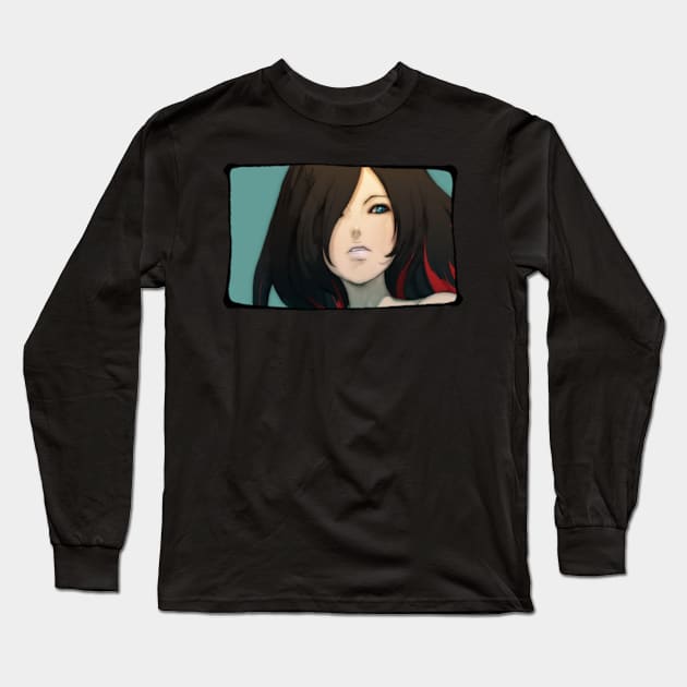 Gravity Rush - Ravan Portrait Long Sleeve T-Shirt by Gekidami